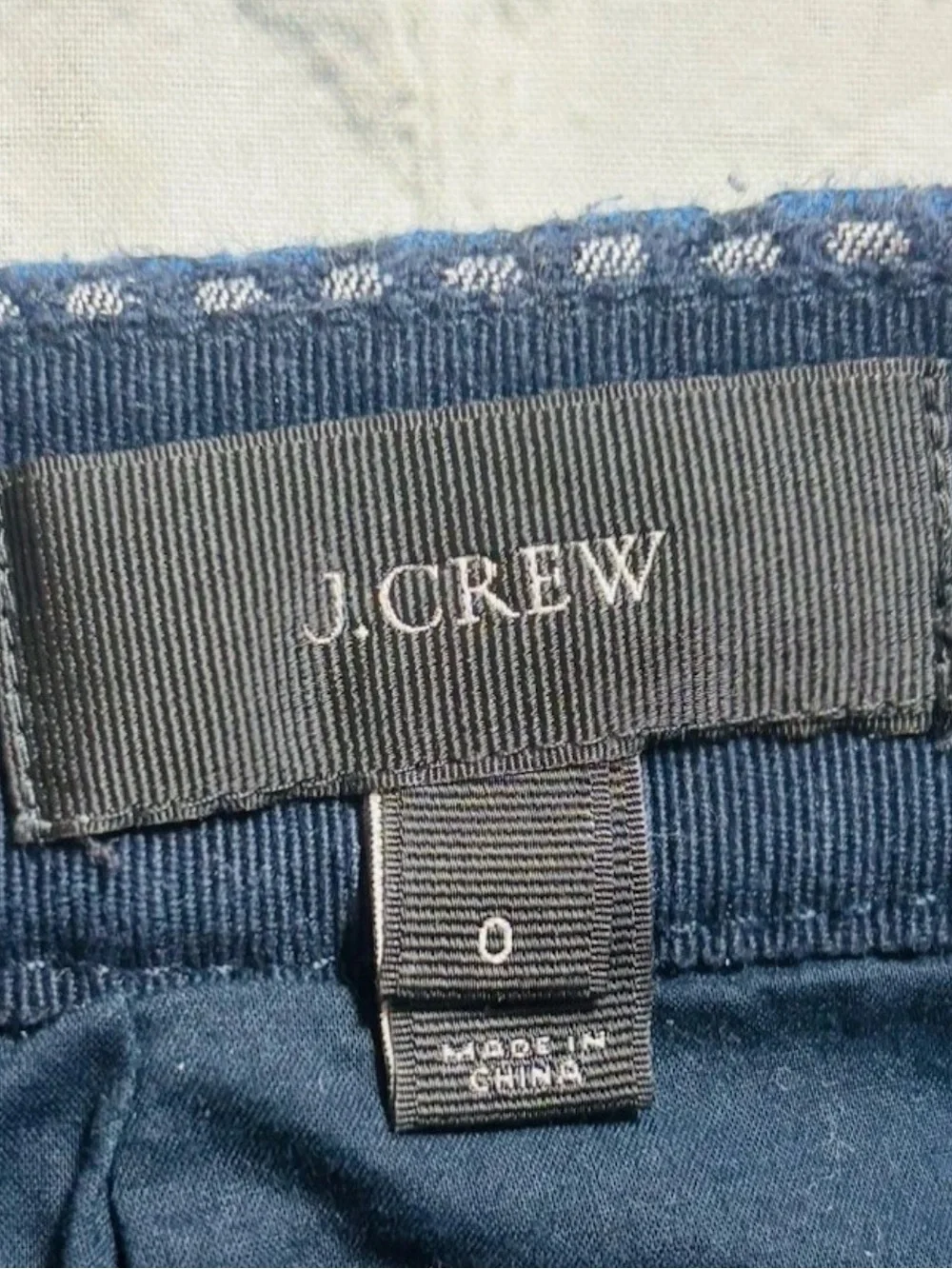 J.Crew Womens Daisy Chain Mini Skirt Blue White Black Size 0 Pockets Boho Preppy